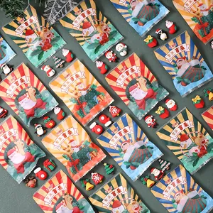 Amuletos navideños de resina surtidos en bolsas sorpresa para manualidades y decoración