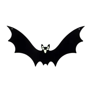 Decoración colgante de murciélago negro de Halloween para fiesta