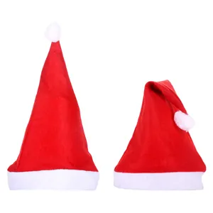 Bonnet de Noël Classique Rouge Blanc Pour Adultes Enfants Tissu Non Tissé Festival Fête Décoration Accessoires de Vacances