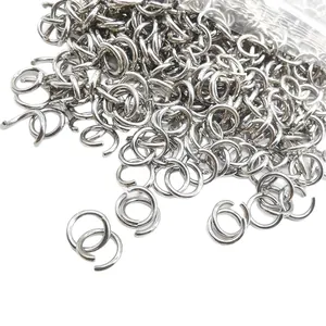 Anneaux de jonction ouverts en acier inoxydable pour la création de bijoux DIY