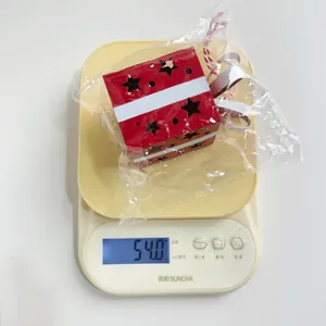 Vue détaillée montrant le poids du coffret cadeau de Noël en fer à 54,0 grammes.