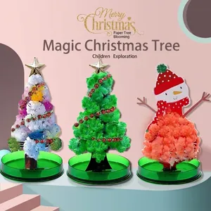 Árbol de Navidad mágico floreciente juguete DIY para decoración de escritorio