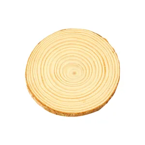 Natürliche Kiefernholzscheibe mit Baumringen für DIY Weihnachtsdeko und Handwerk