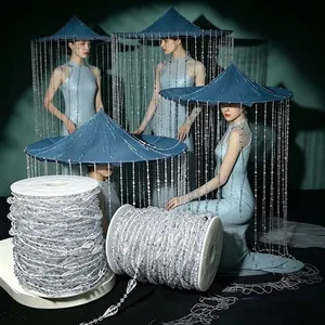 Chaîne de Perles en Acrylique Transparent Goutte d'Eau Pour Décoration de Mariage DIY Rideau de Porte Suspendu