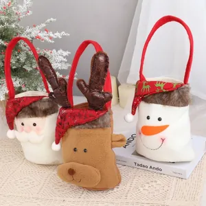 Bolsas de regalo de Navidad con motivos de Papá Noel, reno y muñeco de nieve