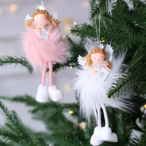 Weihnachtsengel Plüschpuppe Anhänger Süße Wichtel Schneemann Dekoration Für Weihnachtsbaum Party Zuhause Festliche Deko Geschenk