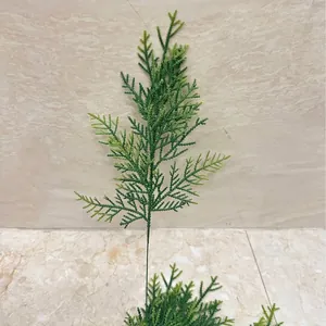 Künstliche Kiefernnadeln Doppelschicht Weichgummi Zeder Zweige Für Weihnachtsdekoration DIY Kranz Girlande Blumenarrangement Künstliches Grün