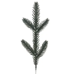 Rama de agujas de pino artificial profesional para decoración navideña realista.