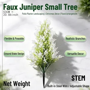 53 cm künstlicher Zypressenbaum mit Erdstecker für Weihnachtslandschaftsdeko