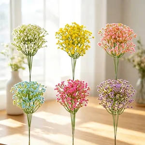 Artificial Baby's Breath Single Stem Gypsophila Realistic Plastic Flower For Home Wedding Party DIY Floral Decor