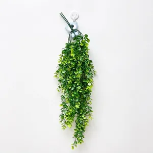 Realistic artificial hanging eucalyptus vines for indoor and outdoor home wall decoration