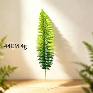 Feuille de fougère artificielle verte de 44cm pour décoration et accessoires photo