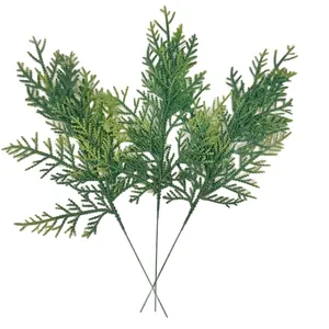 Realistische künstliche Zypressen Kiefernblätter für DIY-Weihnachtskränze und Blumendekorationen
