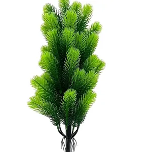 Artificial green pine branch for Christmas home decoration and DIY floral arrangements