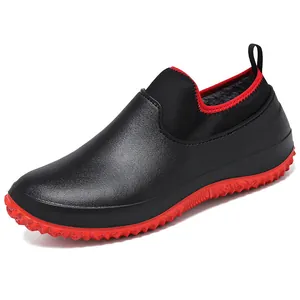 Chaussures de travail de cuisine professionnelles imperméables et antidérapantes pour homme