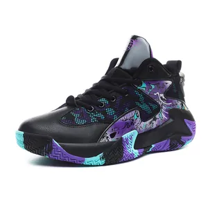 Professional high-top basketball sneakers for men and youth with durable rubber sole