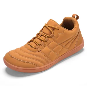 Zapatillas casuales amarillo mostaza talla grande con puntera ancha y suela antideslizante