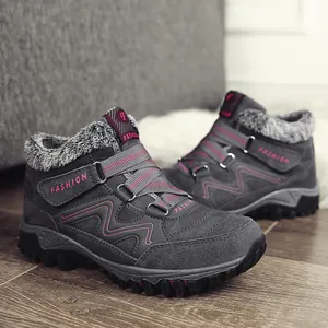 Winter Warm Fleece Lined Thicken Snow Boots For Men Women Outdoor Anti Slip Rubber Sole Sport Running Casual Cotton Shoes