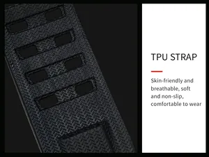 Macro detail of the breathable and textured TPU replacement strap for sports watches