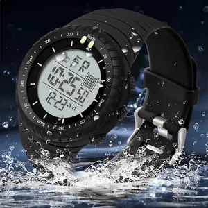 Montre de sport numérique étanche SANDA pour enfants et étudiants, bracelet en silicone