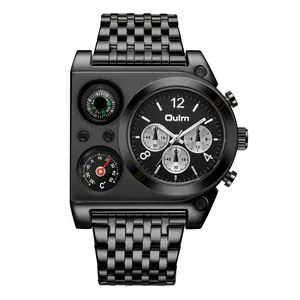 Montre Oulm pour homme surdimensionnée avec boussole et thermomètre intégrés