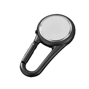 Multifunktionaler Karabiner-Clip-Uhr aus Legierung für Outdoor-Wandern und Klettern