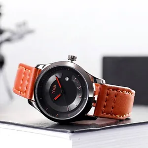 TOMI T099 Μινιμαλιστικό Ρολόι Quartz Μονό Ημερολόγιο Ημερομηνία Λουράκι PU Δέρμα Κάσα από Κράμα Μόδα Casual Άνδρες Γυναίκες