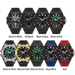 SAMDA military style waterproof digital sports watch available in multiple colors