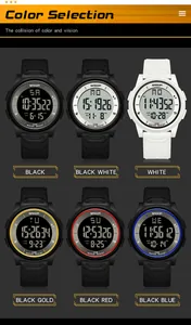 Modische SANDA-Leuchtdigitaluhr-Farbauswahl für Unisex-Studenten und Jugendliche