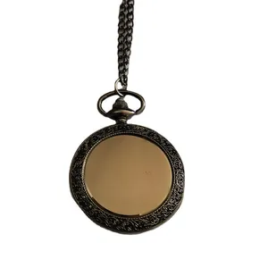 Accessorio testa orologio da tasca vintage fai da te con catena per foto personali