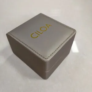 CILOA Tragbare Uhrenbox Rechteck Quadrat PU Leder Uhrenaufbewahrung Koffer Für Herren Damen Schmuck Geschenkbox Organizer