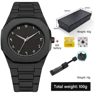 Reloj de Cuarzo para Hombre Bisel Octogonal Correa de Silicona Casual Impermeable Números Arábigos Fecha Moda Minimalista Joyería Masculina Regalo