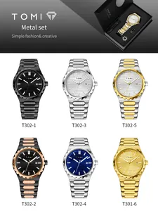 Collezione di orologi TOMI da uomo con cinturino in acciaio in vari colori eleganti