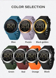 Aperçu des couleurs pour la collection de montres de sport numériques étanches Sanda