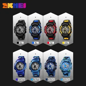 SKMEI children's multi-functional waterproof sports digital watch available in eight vibrant colors