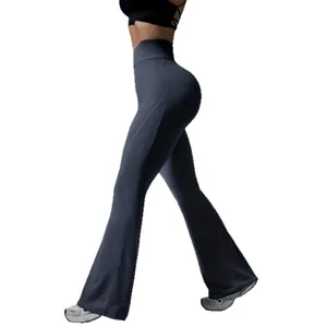 High-Waist-Yoga-Hose mit Schlag und Push-up-Effekt für Damen Fitness-Bekleidung