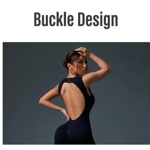 Professionelle Detailansicht des Rückenverschlusses an einem schwarzen Yoga-Body