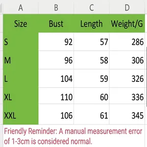 Comprehensive size chart for the vintage brown fringe faux suede women's jacket
