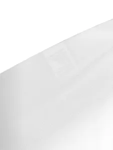 Macro view showing the fine ribbed texture of a white sleeveless slim summer vest dress