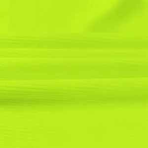 Close-up macro detail of neon green ribbed fabric texture for summer sleeveless dress