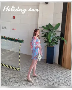 Stylish model wearing minimalist square toe beige flat shoes in a modern indoor setting