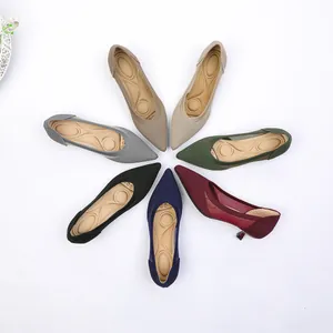 Damen Spitz Zulaufend Gestrickt Kitten Heel Pumps Elegant Mesh Hohl Atmungsaktiv Kleiderschuhe Chic Büro Täglich Stöckelschuhe