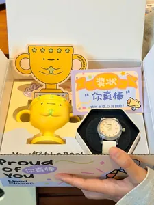 Coffret cadeau montre en silicone Gccliyo avec trophée créatif et carte de mérite