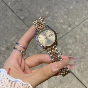 IBSO Reloj de Lujo para Mujer Negocios Retro Aleación Acero Inoxidable Strass Calendario Impermeable de Cuarzo Brazalete Jubilee