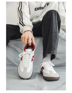 Detailed close-up view of white and red wide toe barefoot sneakers for men and women