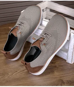 Detail view of breathable mesh barefoot shoes for men with a wide toe box design.