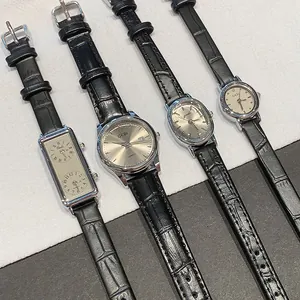 Γυναικείο Μινιμαλιστικό Ρολόι Quartz Gedi Μάρκα Κάσα από Κράμα Λουράκι από Δέρμα Κροκόδειλου Ρετρό Casual Γυναικείο Ρολόι Χειρός