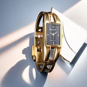 Orologio Quarzo Donna Vintage Bracciale Traforato Cinturino In Lega Quadrante Rettangolare Elegante Per Uso Quotidiano E Banchetti