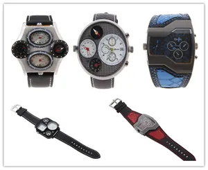 Orologi da uomo Oulm con quadranti multipli e cassa oversize di tendenza