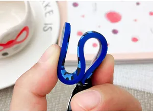 Detailed view of highly flexible blue silicone watch strap showing its soft material texture